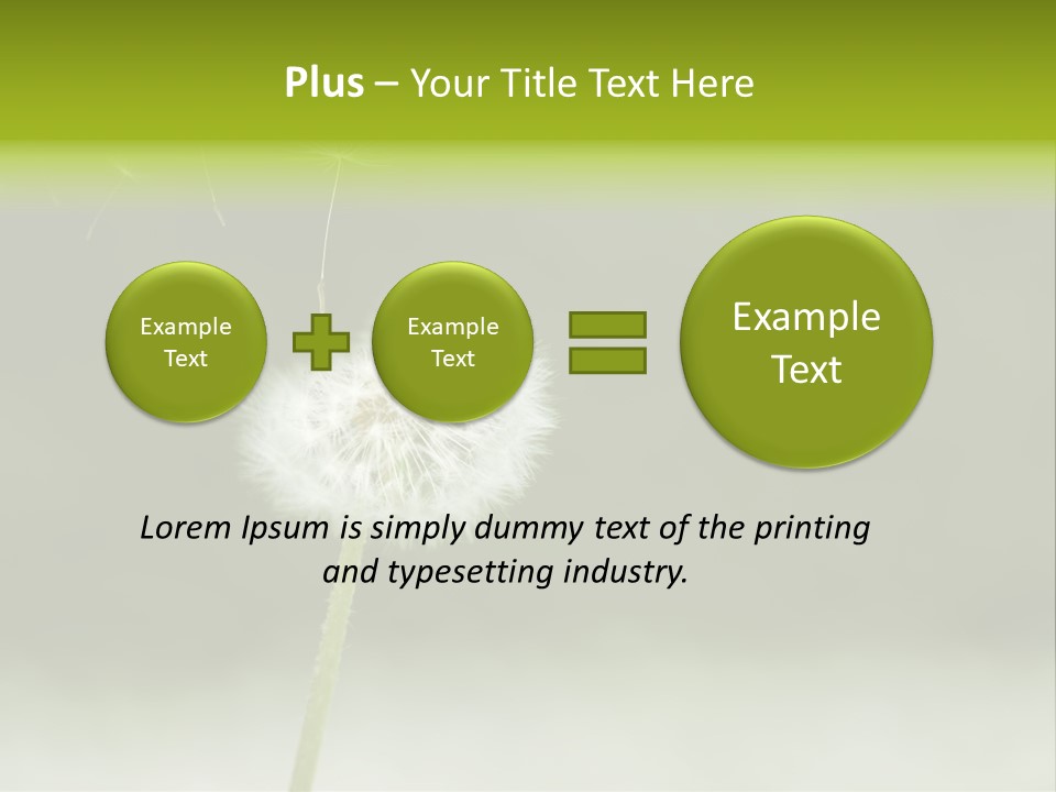 Pollenflug Pusteblume Sommer PowerPoint Template