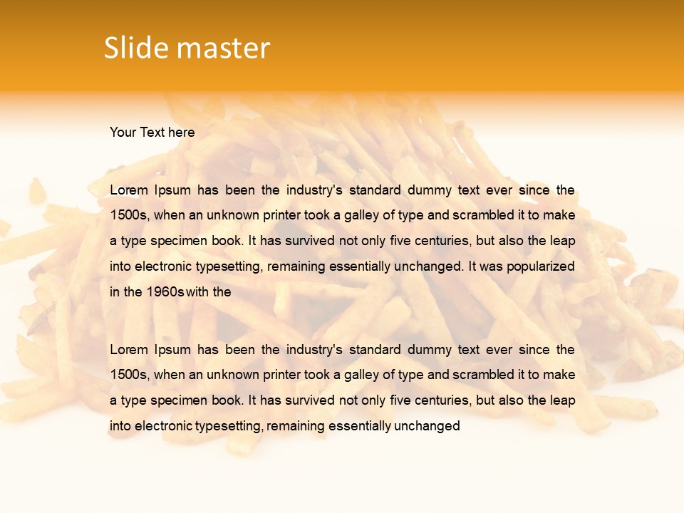 High Key Potato Bright PowerPoint Template