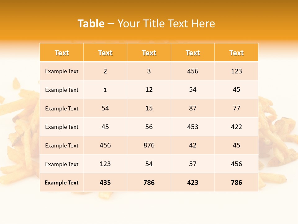 High Key Potato Bright PowerPoint Template