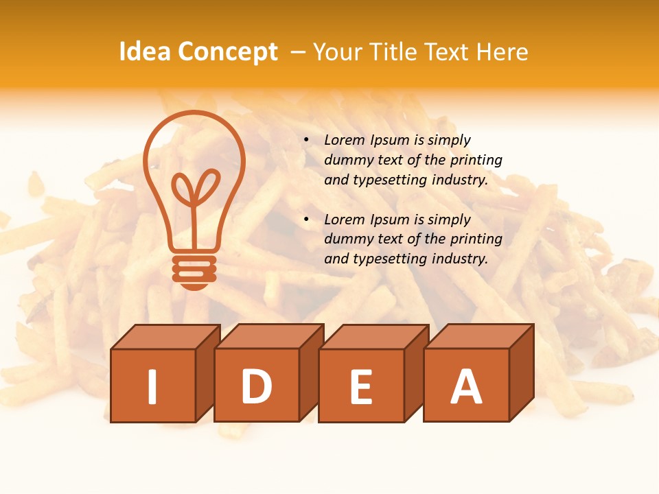 High Key Potato Bright PowerPoint Template