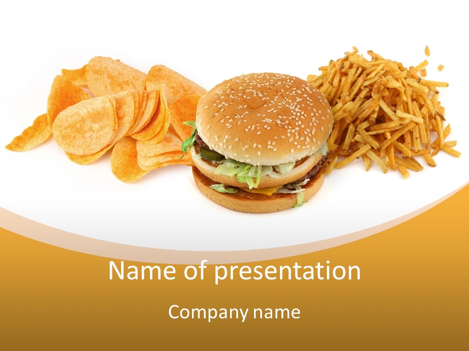 Heap Fry Many PowerPoint Template