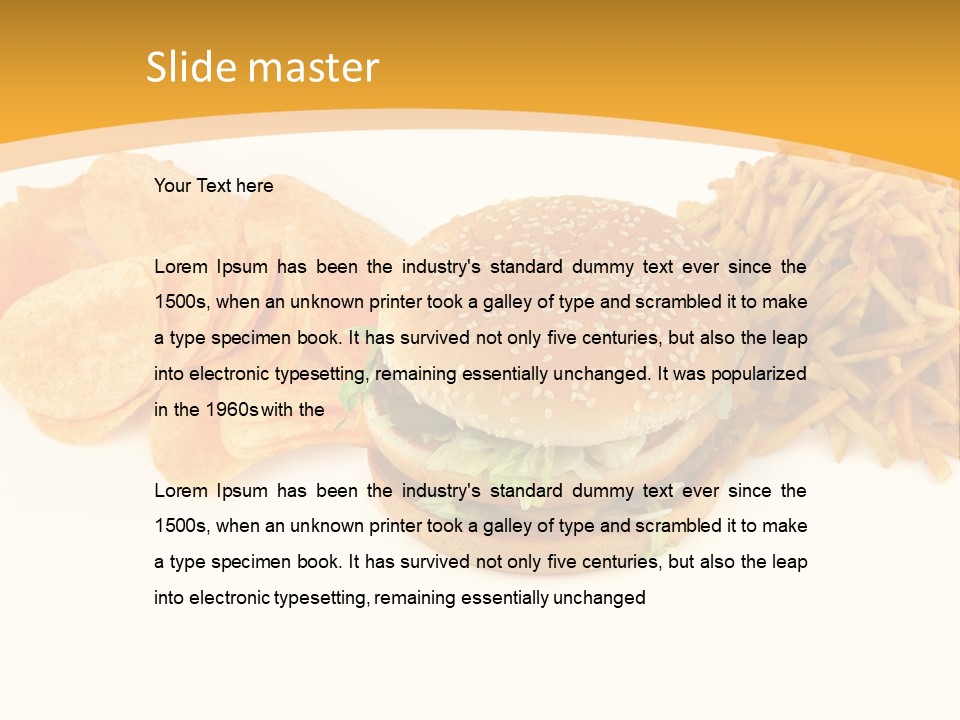 Heap Fry Many PowerPoint Template