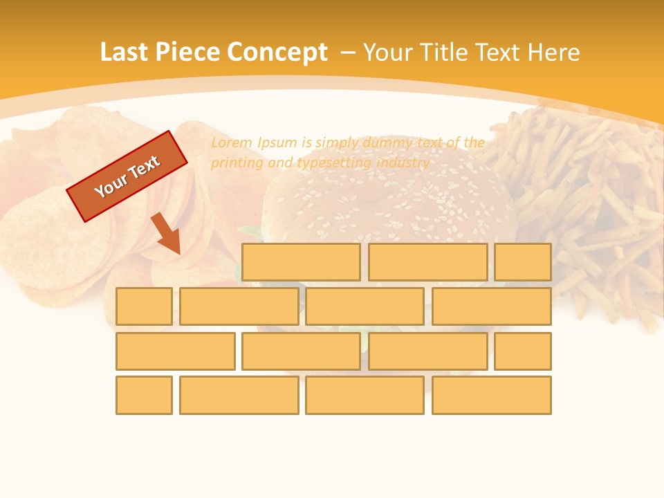 Heap Fry Many PowerPoint Template
