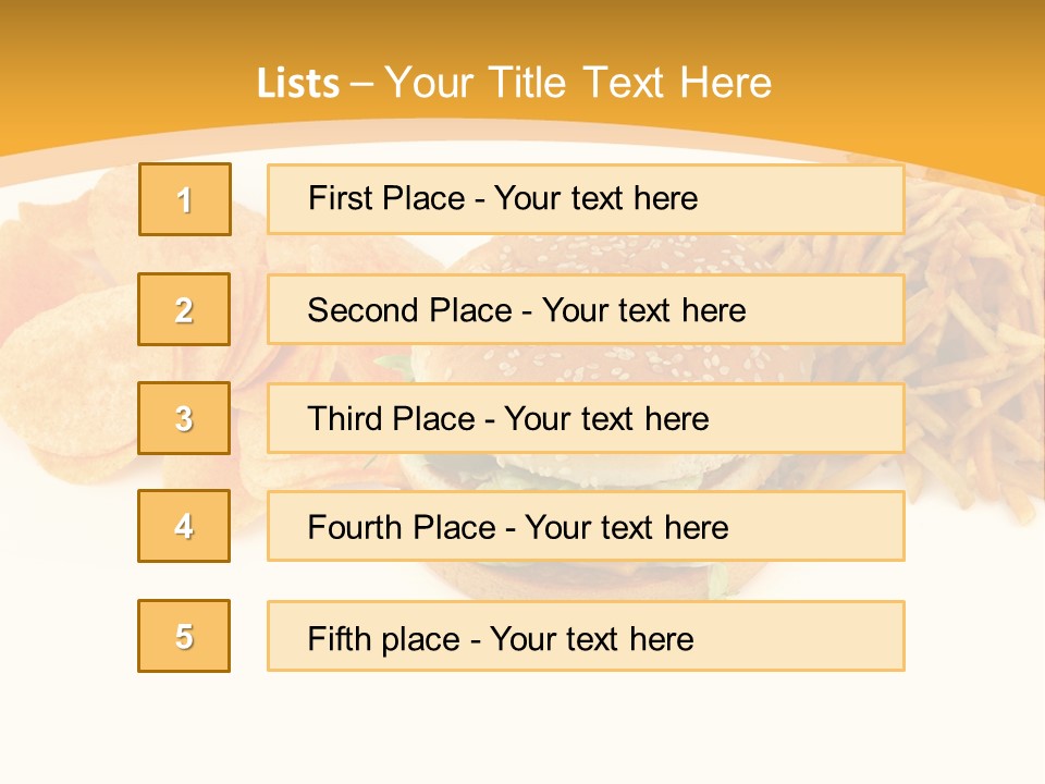 Heap Fry Many PowerPoint Template