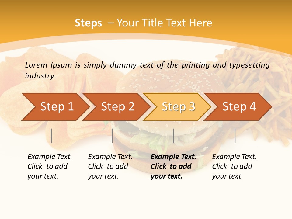 Heap Fry Many PowerPoint Template