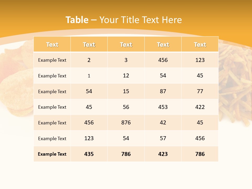 Heap Fry Many PowerPoint Template