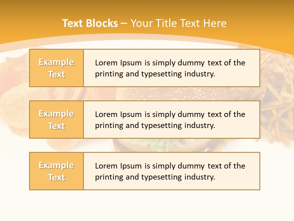 Heap Fry Many PowerPoint Template