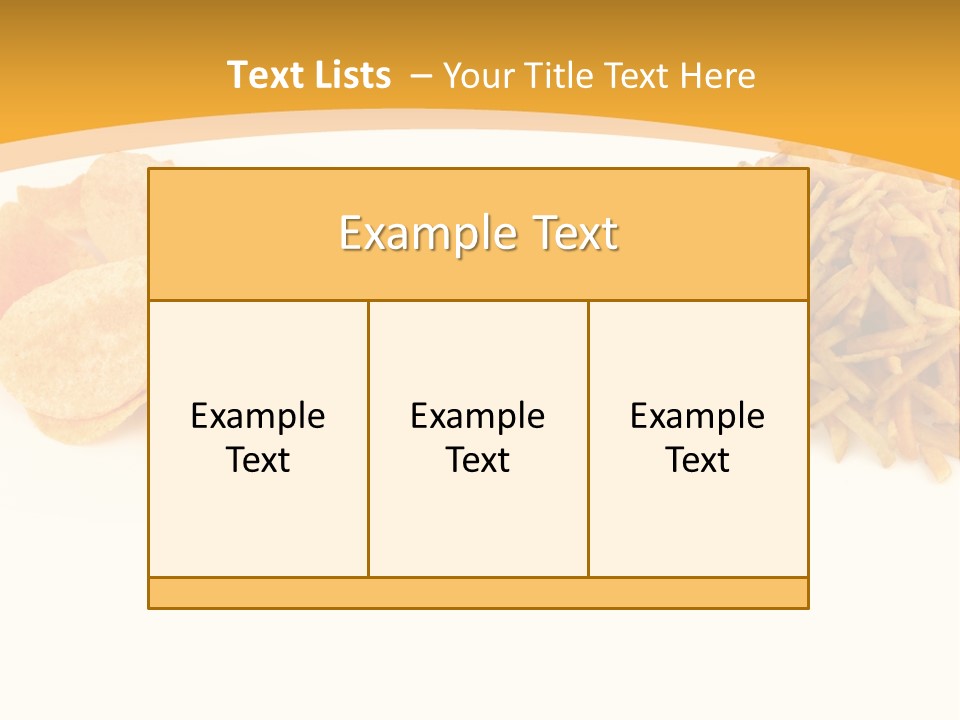 Heap Fry Many PowerPoint Template