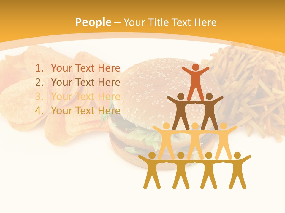 Heap Fry Many PowerPoint Template