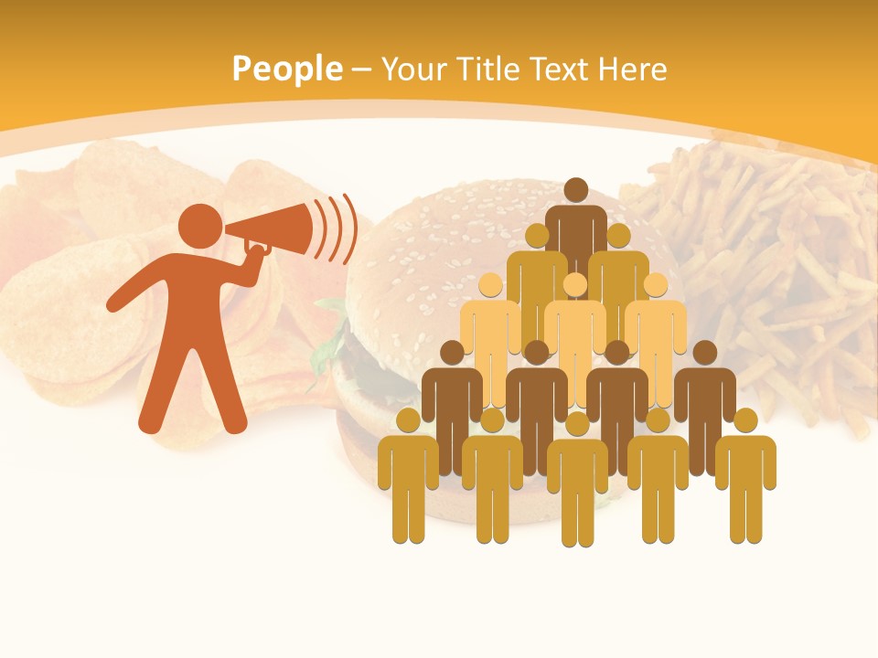 Heap Fry Many PowerPoint Template