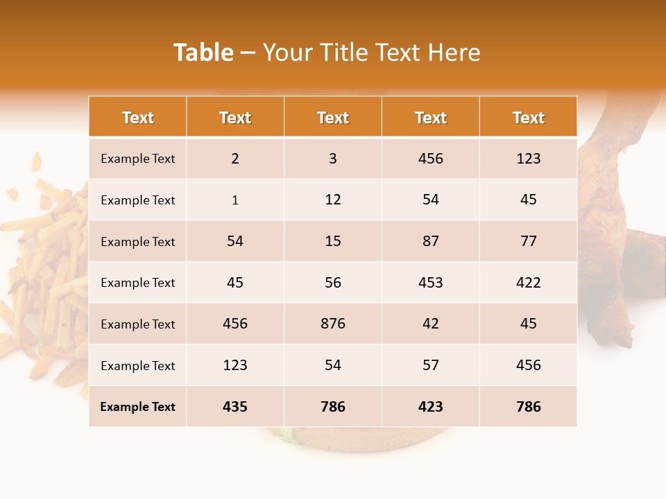 Fast Fry Sesame PowerPoint Template