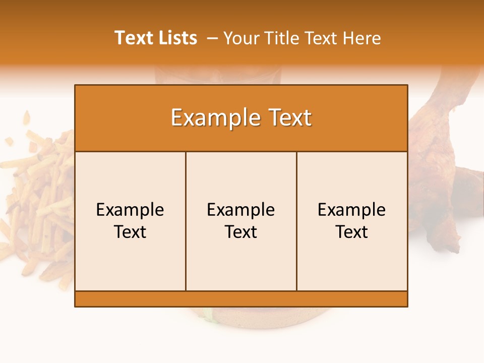 Fast Fry Sesame PowerPoint Template