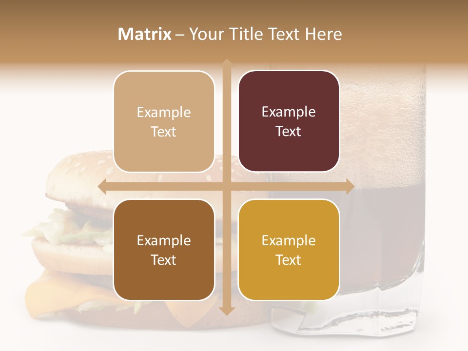 Fast White Background Hamburger PowerPoint Template