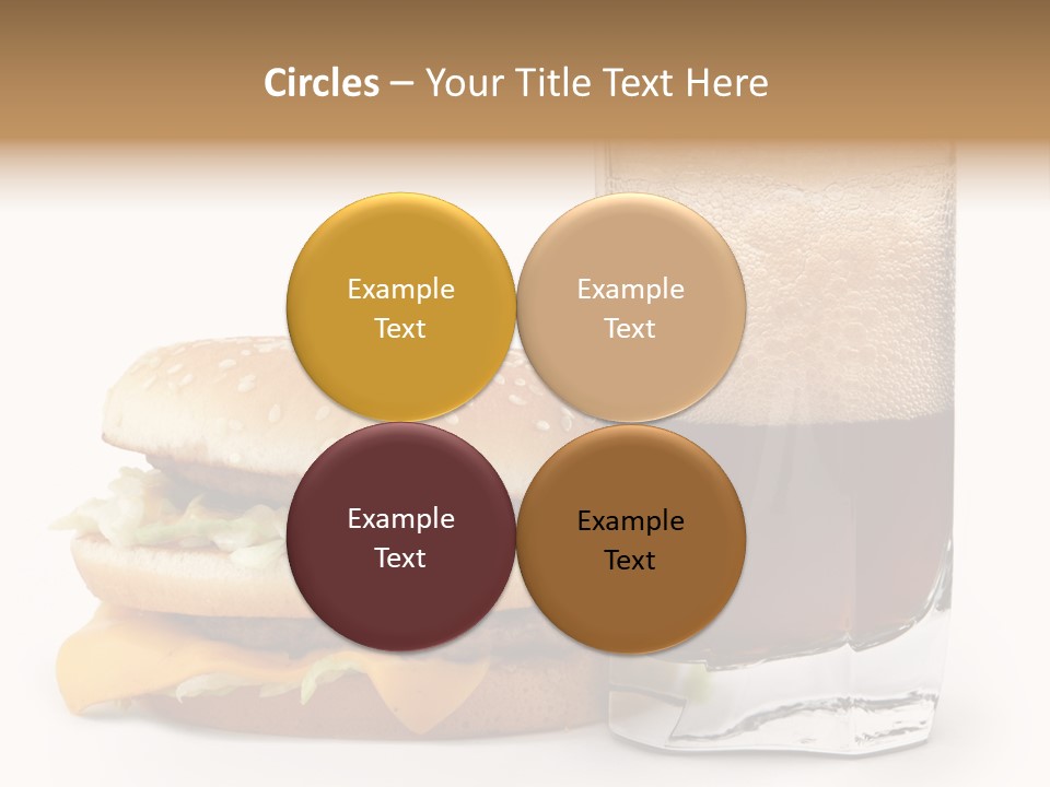 Fast White Background Hamburger PowerPoint Template