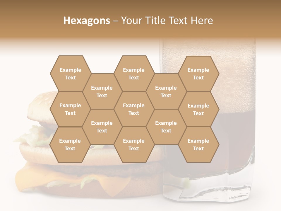 Fast White Background Hamburger PowerPoint Template