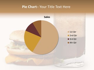 Fast White Background Hamburger PowerPoint Template