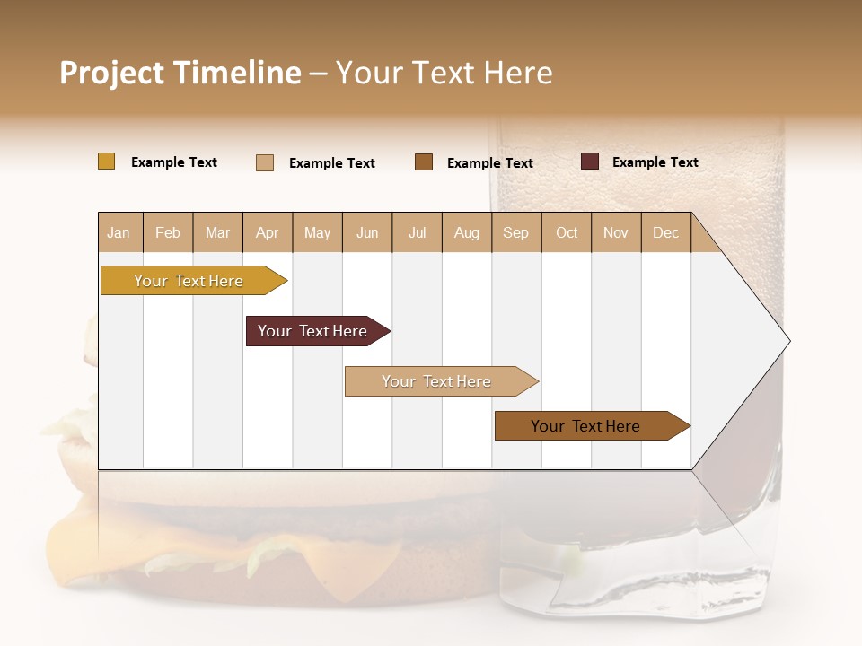 Fast White Background Hamburger PowerPoint Template