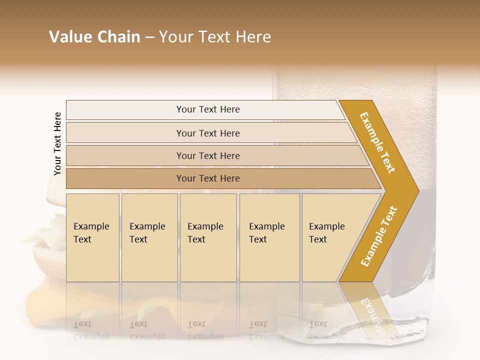 Fast White Background Hamburger PowerPoint Template