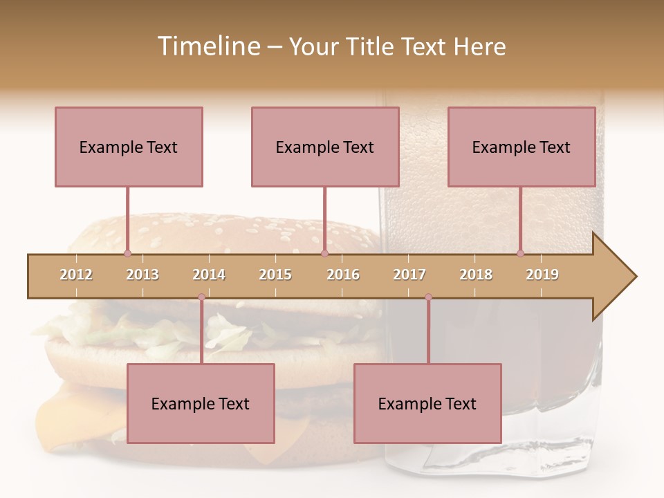 Fast White Background Hamburger PowerPoint Template