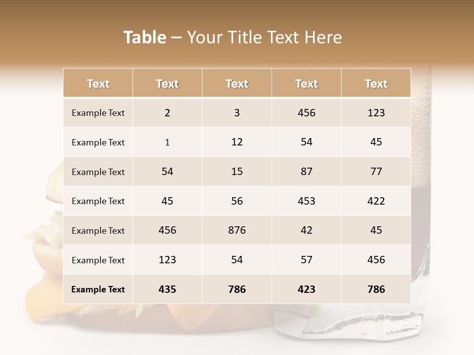 Fast White Background Hamburger PowerPoint Template