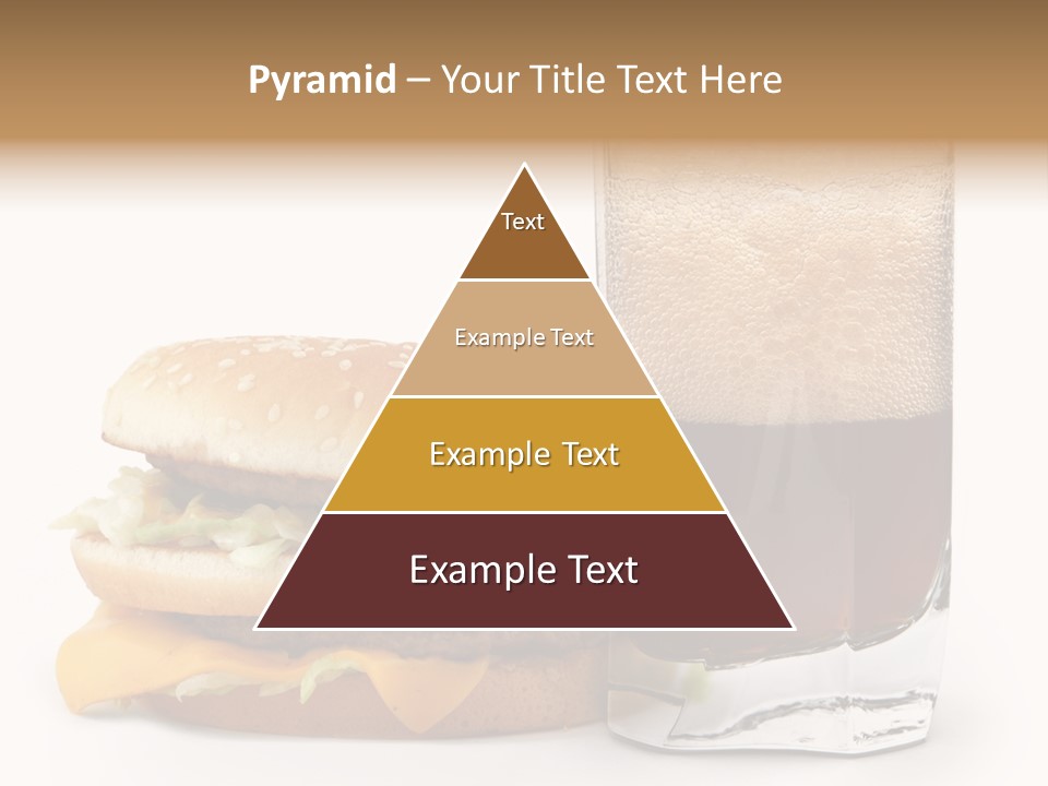 Fast White Background Hamburger PowerPoint Template