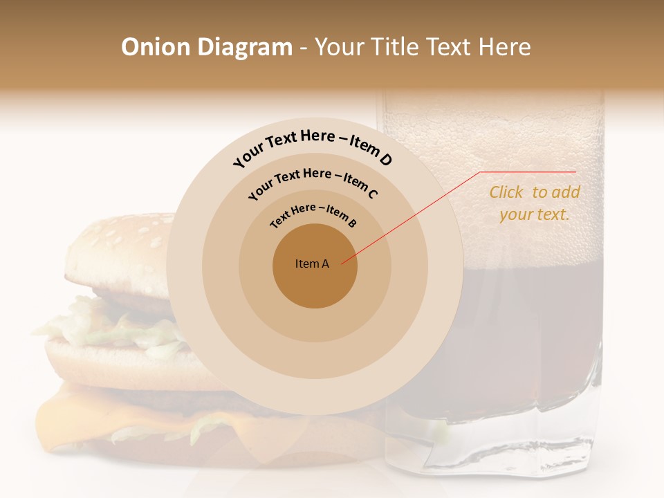 Fast White Background Hamburger PowerPoint Template