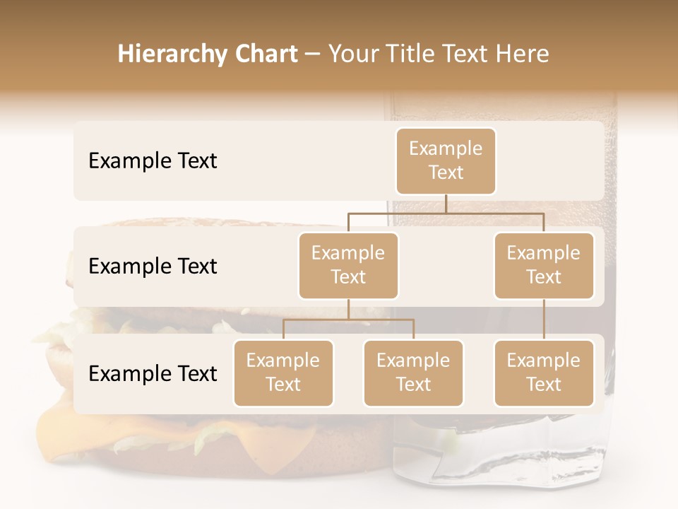 Fast White Background Hamburger PowerPoint Template