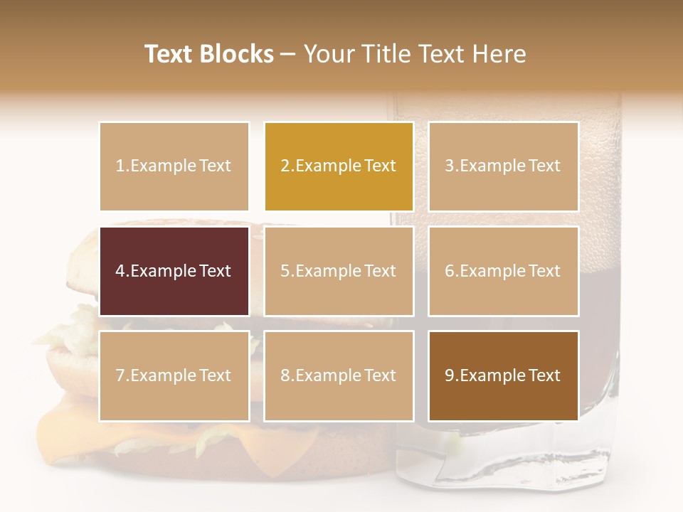 Fast White Background Hamburger PowerPoint Template