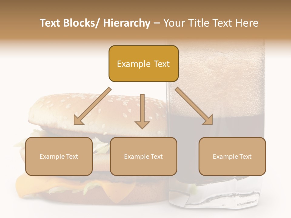 Fast White Background Hamburger PowerPoint Template