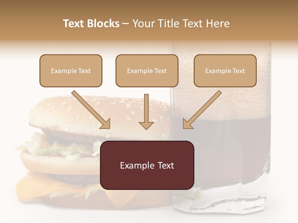 Fast White Background Hamburger PowerPoint Template