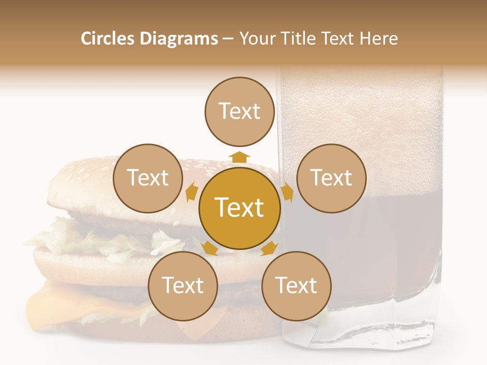 Fast White Background Hamburger PowerPoint Template