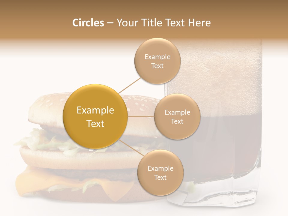 Fast White Background Hamburger PowerPoint Template