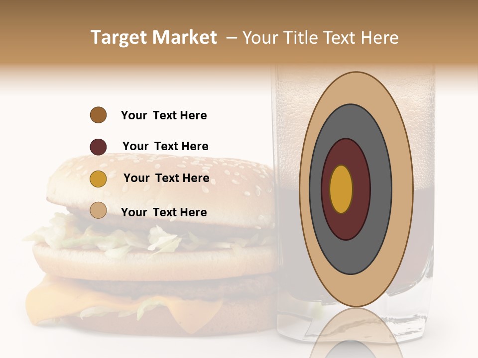 Fast White Background Hamburger PowerPoint Template