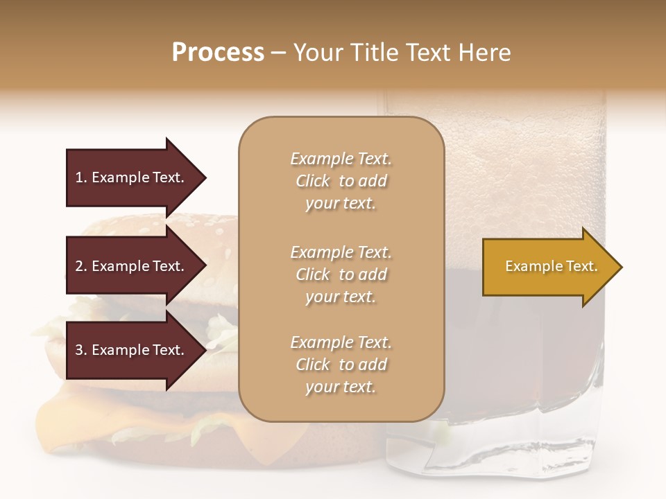 Fast White Background Hamburger PowerPoint Template