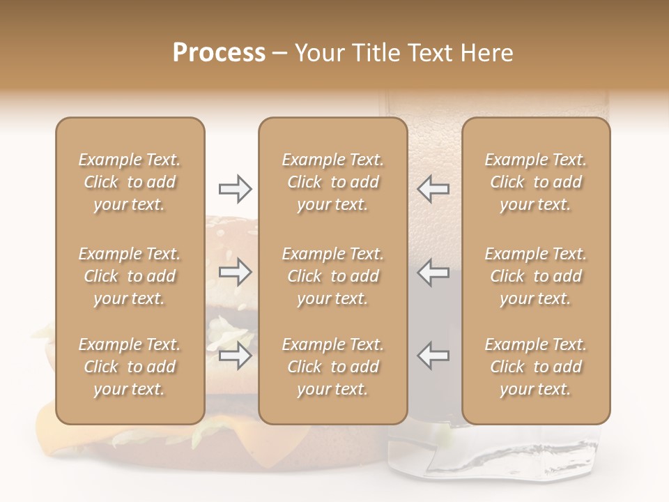 Fast White Background Hamburger PowerPoint Template