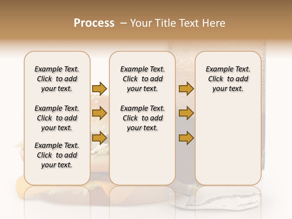 Fast White Background Hamburger PowerPoint Template