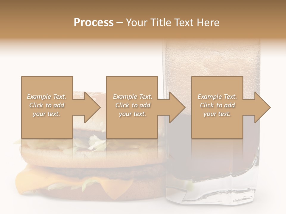 Fast White Background Hamburger PowerPoint Template