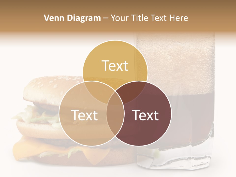 Fast White Background Hamburger PowerPoint Template