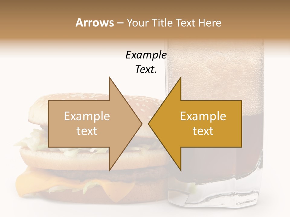 Fast White Background Hamburger PowerPoint Template