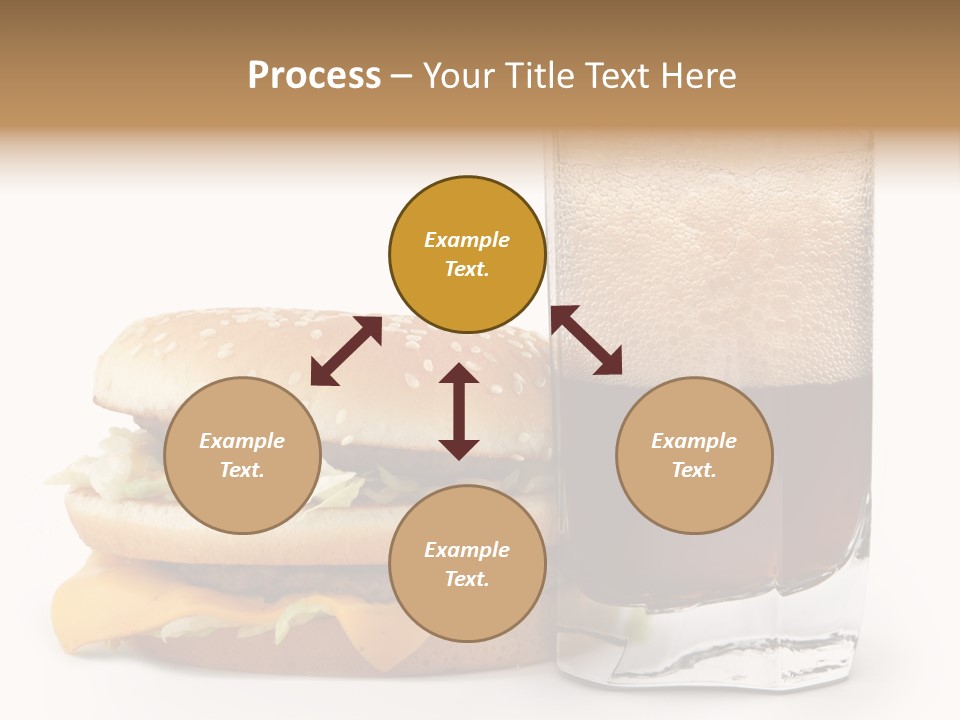 Fast White Background Hamburger PowerPoint Template
