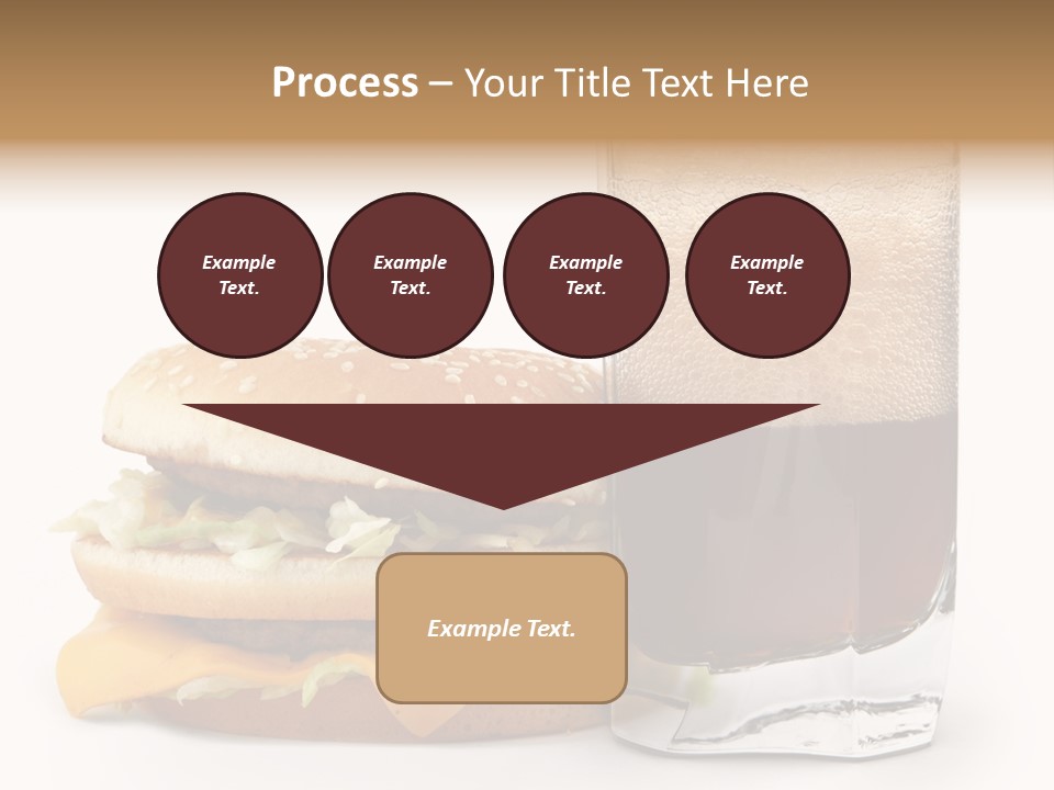 Fast White Background Hamburger PowerPoint Template