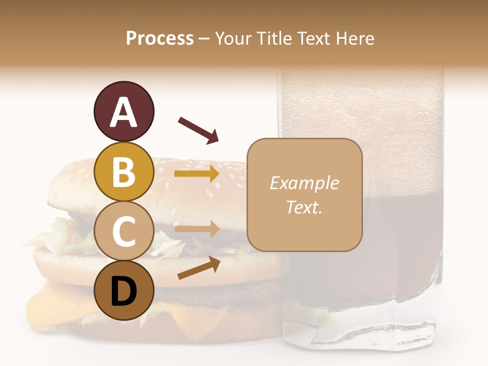 Fast White Background Hamburger PowerPoint Template