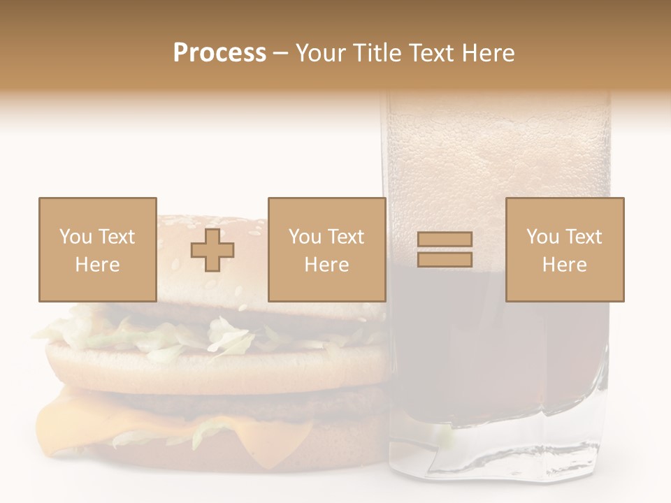 Fast White Background Hamburger PowerPoint Template