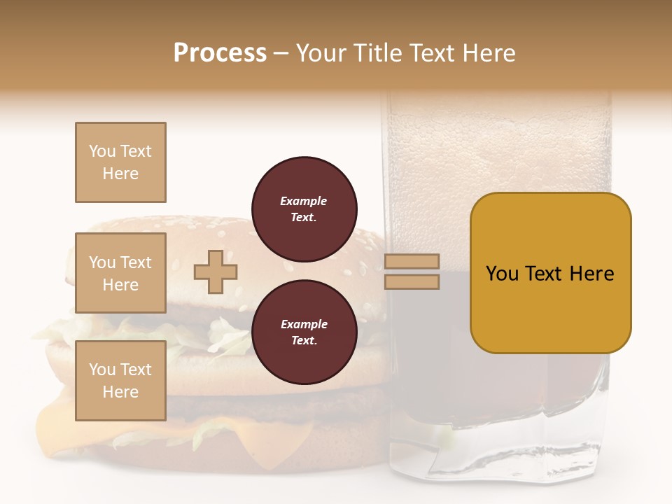 Fast White Background Hamburger PowerPoint Template