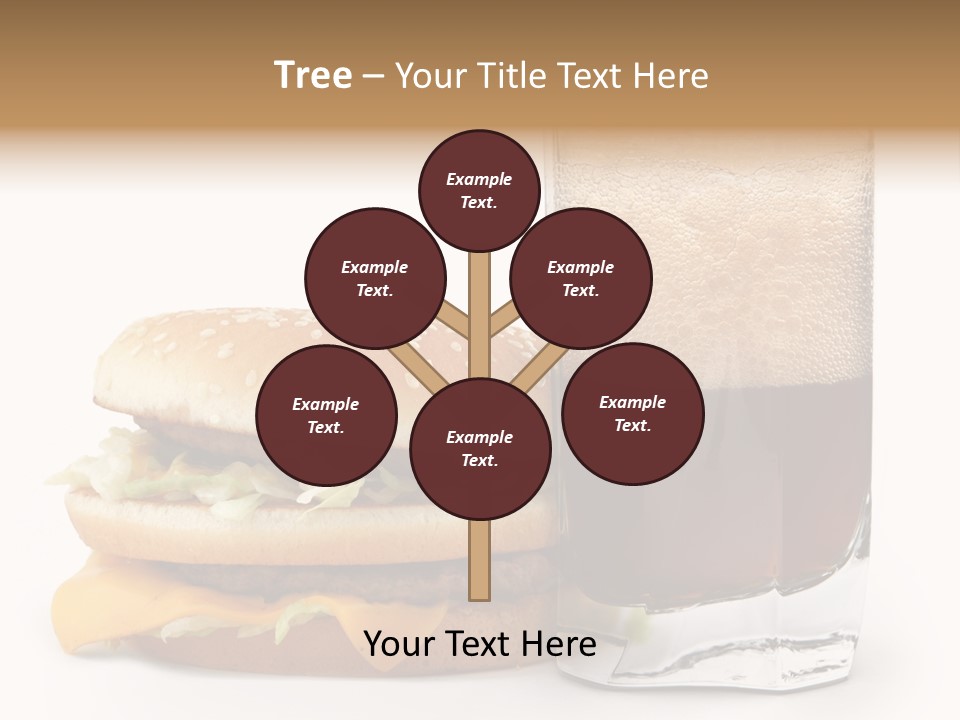 Fast White Background Hamburger PowerPoint Template