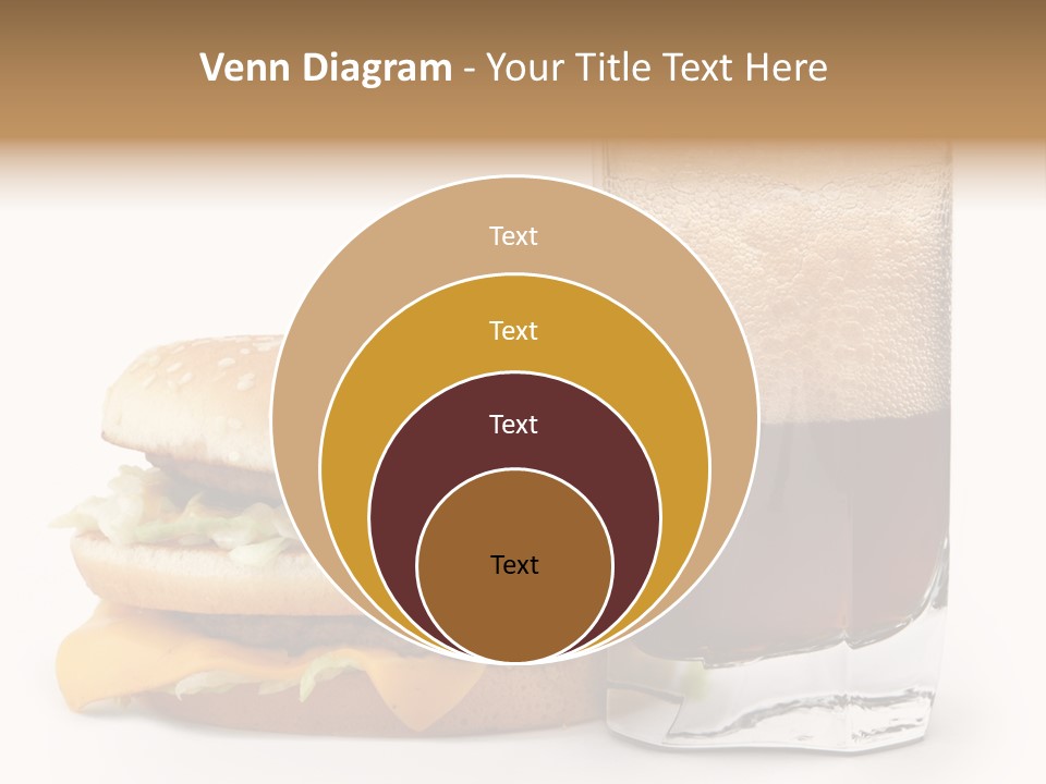 Fast White Background Hamburger PowerPoint Template