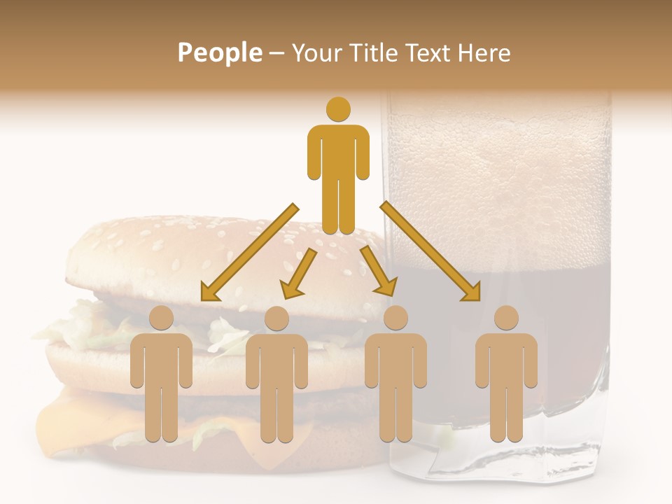 Fast White Background Hamburger PowerPoint Template