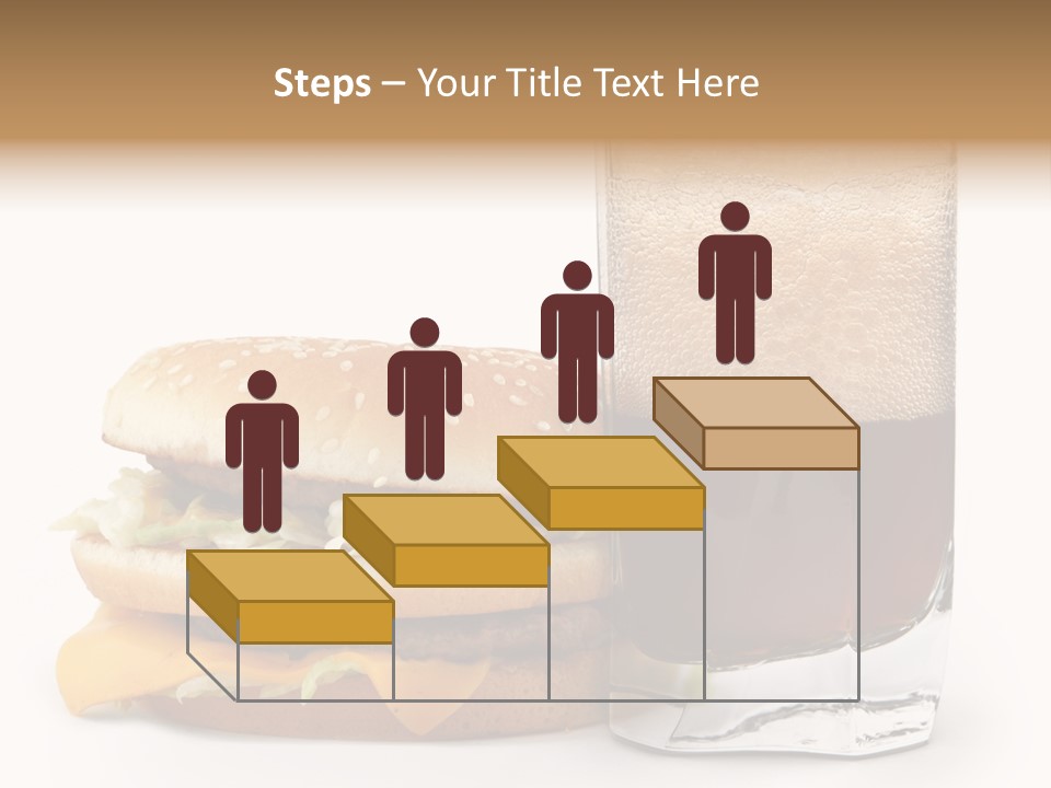 Fast White Background Hamburger PowerPoint Template