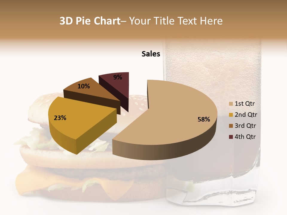 Fast White Background Hamburger PowerPoint Template