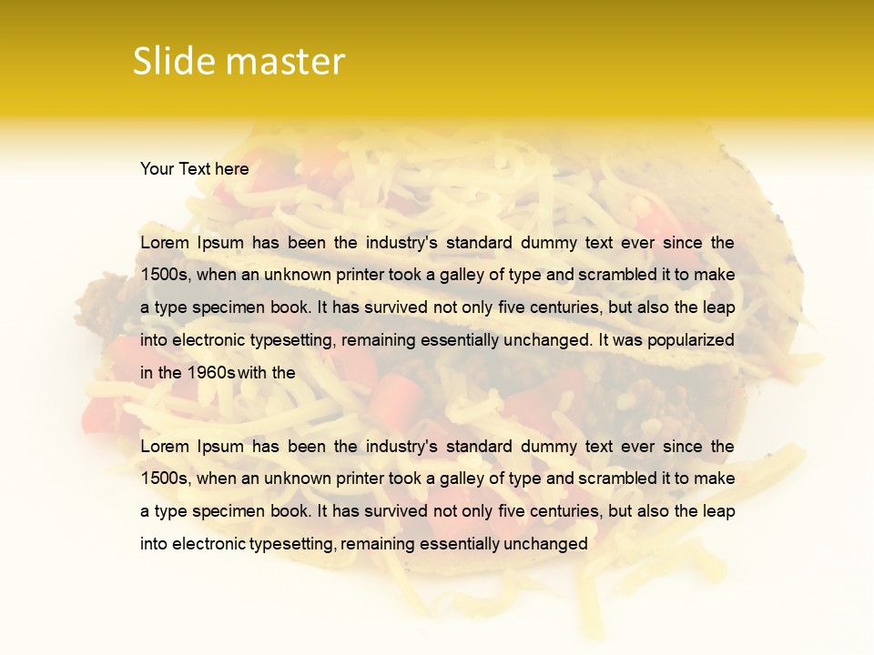 Food Meal Taco PowerPoint Template